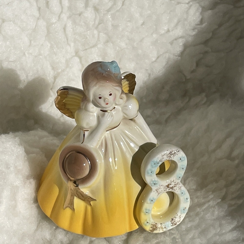 Josef Original "8 Years Old" Porcelain Birthday Angel Girl Figurine Beautiful!!
